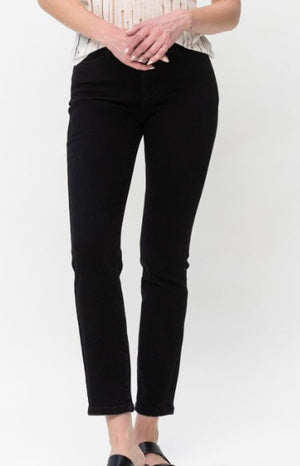 Judy Blue Mid Rise Slim Fit Black Jean 88756