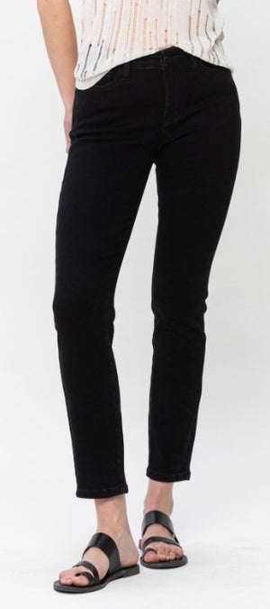 Judy Blue Mid Rise Slim Fit Black Jean 88756