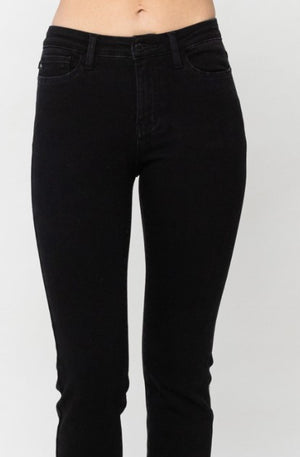 Judy Blue Mid Rise Slim Fit Black Jean 88756