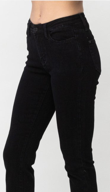 Judy Blue Mid Rise Slim Fit Black Jean 88756