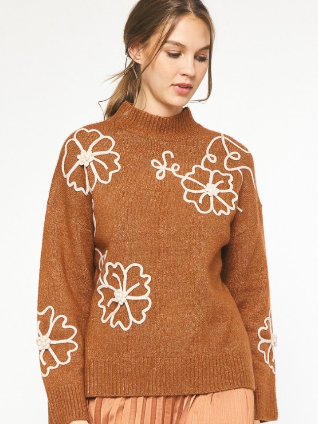 Flower Power Sweater Ginger