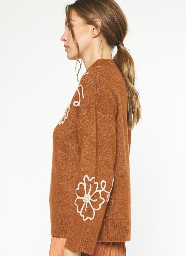 Flower Power Sweater Ginger