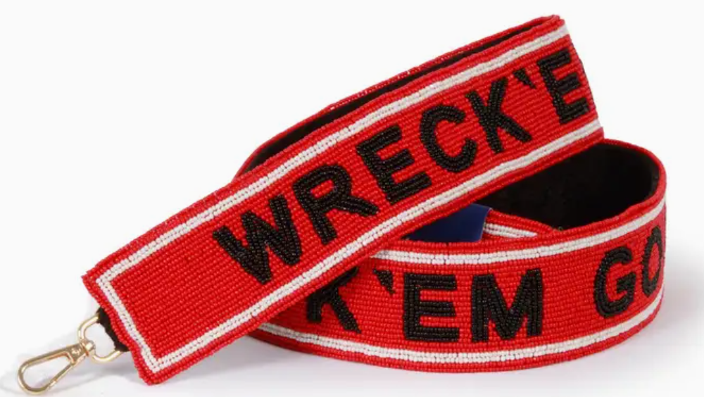 Texas Tech Beaded Purse Strap