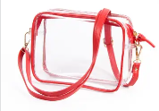 Red Clear Stadium Purse