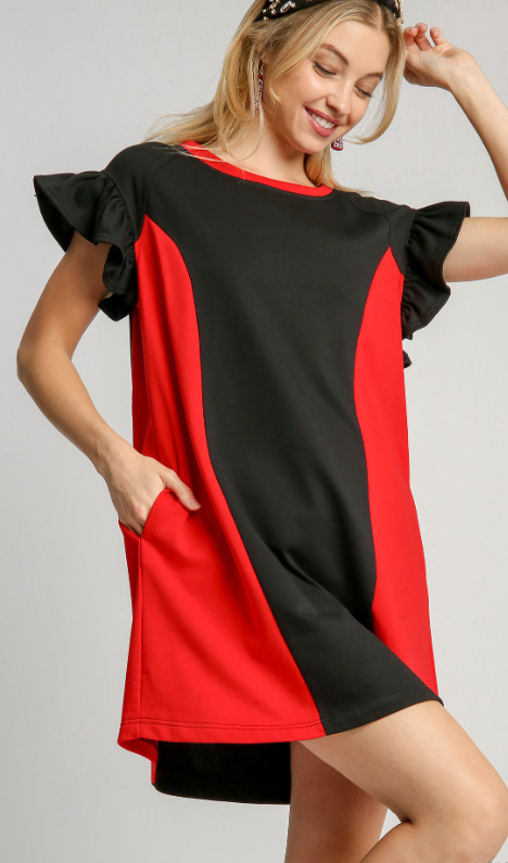 Game Day Dress Red and Black Down South: A Lifestyle Boutique Game Day Dress Red and Black Down South: A Lifestyle Boutique