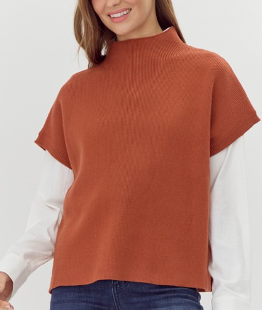 Cozy Dolman sleeve Sweater Copper