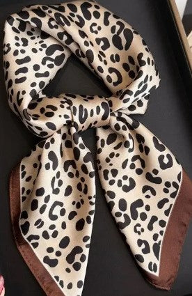 Leopard Print scarf Brown