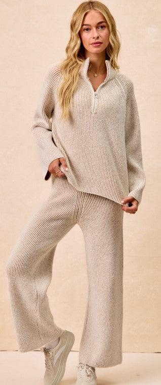 Rib Lounge 2PC set Oatmeal