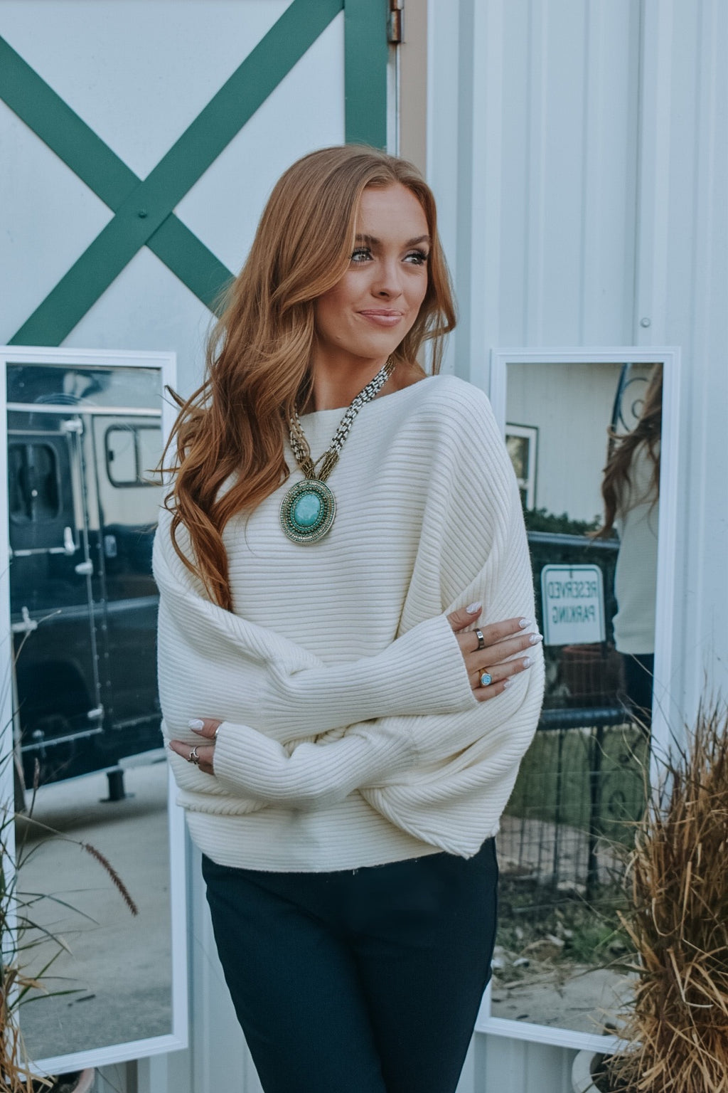 Soft & Comfy ribbed sweater Ivory