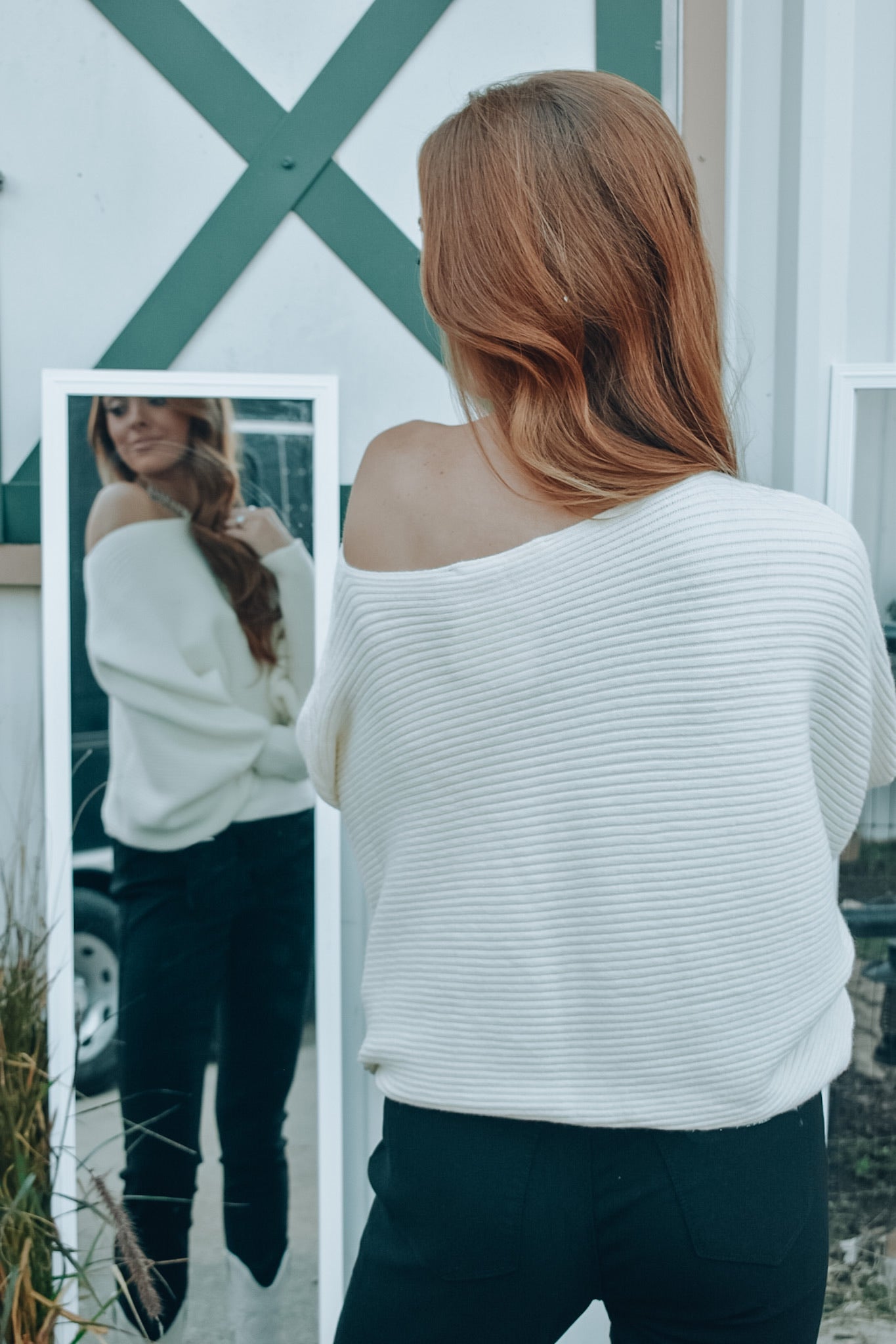 Soft & Comfy ribbed sweater Ivory