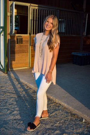 Ruffled Tunic Soft Pink