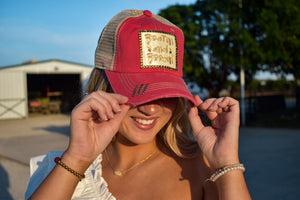 Boatin and Boozin BBall hats