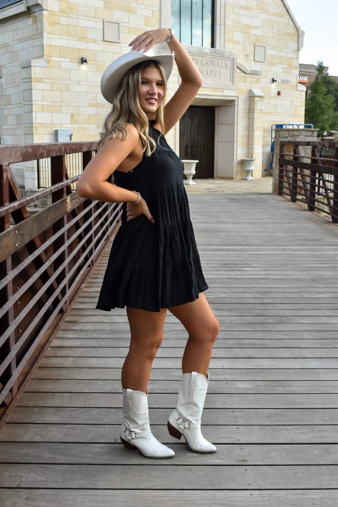 Sassy & Short Black Tiered Dress