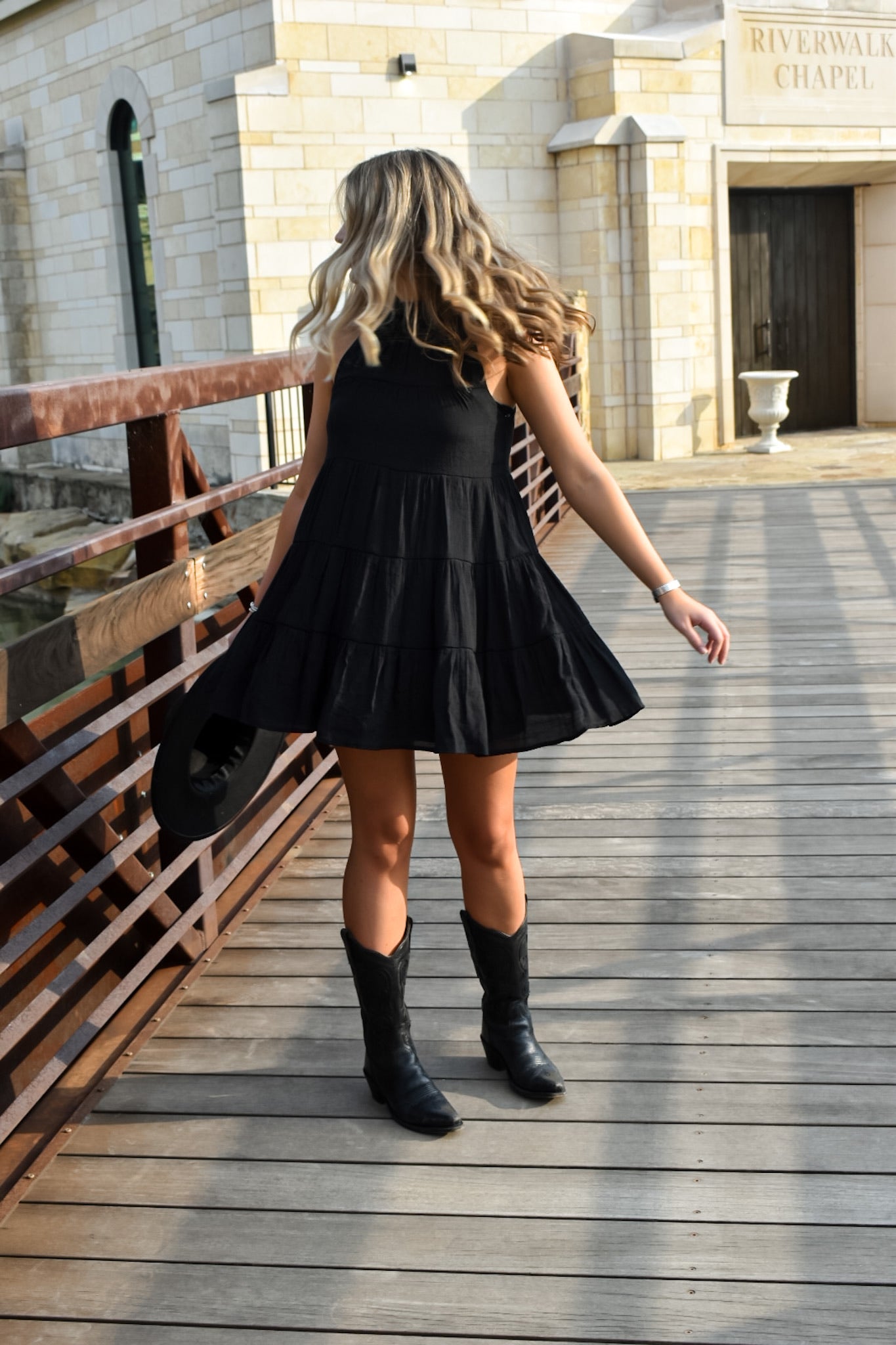 Sassy & Short Black Tiered Dress