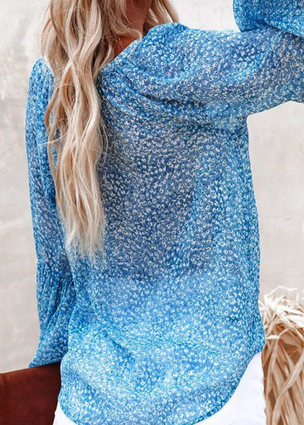 So Cool Chambray Print Top