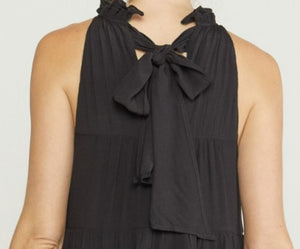 Sassy & Short Black Tiered Dress