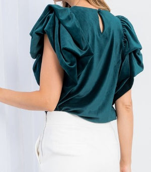 Flutter Sleeve Velvet