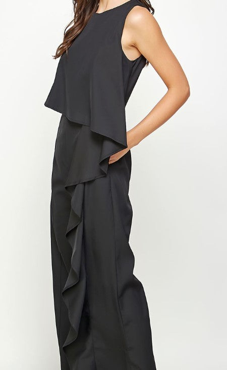 Asymmetrical Ruffle Jumpsuit