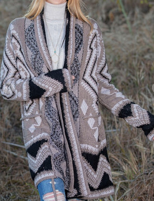 Aztec Cardigan Sweater