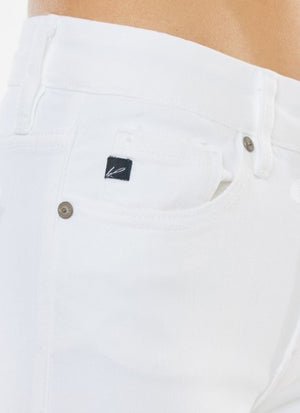 Kan Can White Hi Rise Skinny Stretch