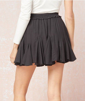 Flirty Ruffle Skirt Black