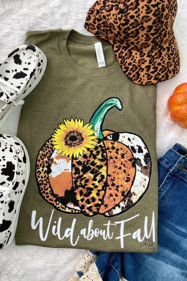 Wild About Fall Pumpkin T shirt